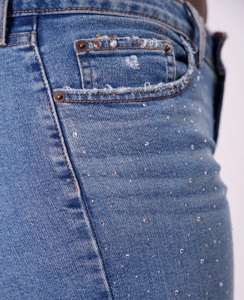 Rhinestone Lowrise jeans