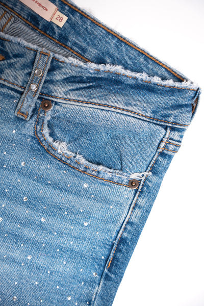 Rhinestone Lowrise jeans