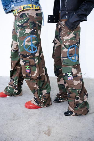 hStyle Not War Camo Cargo Pants