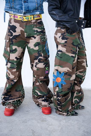hStyle Not War Camo Cargo Pants