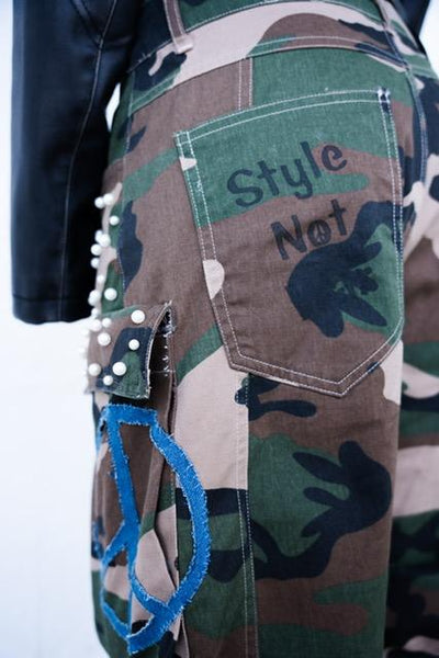 hStyle Not War Camo Cargo Pants